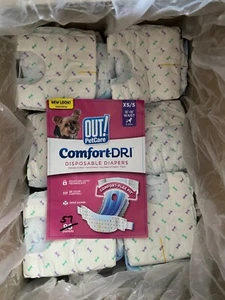 57 OUT Petcare Comfort Dri Female Dog Disposable Diapers XS/S 13-18" 4-25 lb - Picture 1 of 1