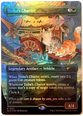 MTG Esika's Chariot RAINBOW FOIL Secret Lair Adventures of the Little Witch 1894 - Image 1 of 4