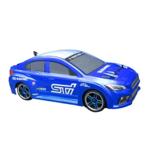 Hsp Remote Control 1/10 Brushless Motor On Road Drifting Rc Car STI Blue - Picture 1 of 7
