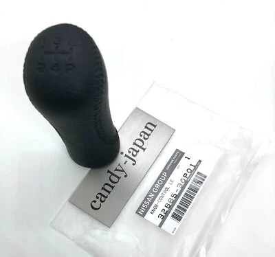 日产正版黑色皮革换档刀 32865-30P01 90-96 300ZX Fairlady Z Z32 — 第 1/4 张图片