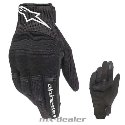 Alpinestars Copper Schwarz Weiß Urban Handschuhe Supermoto Road Sport Touring