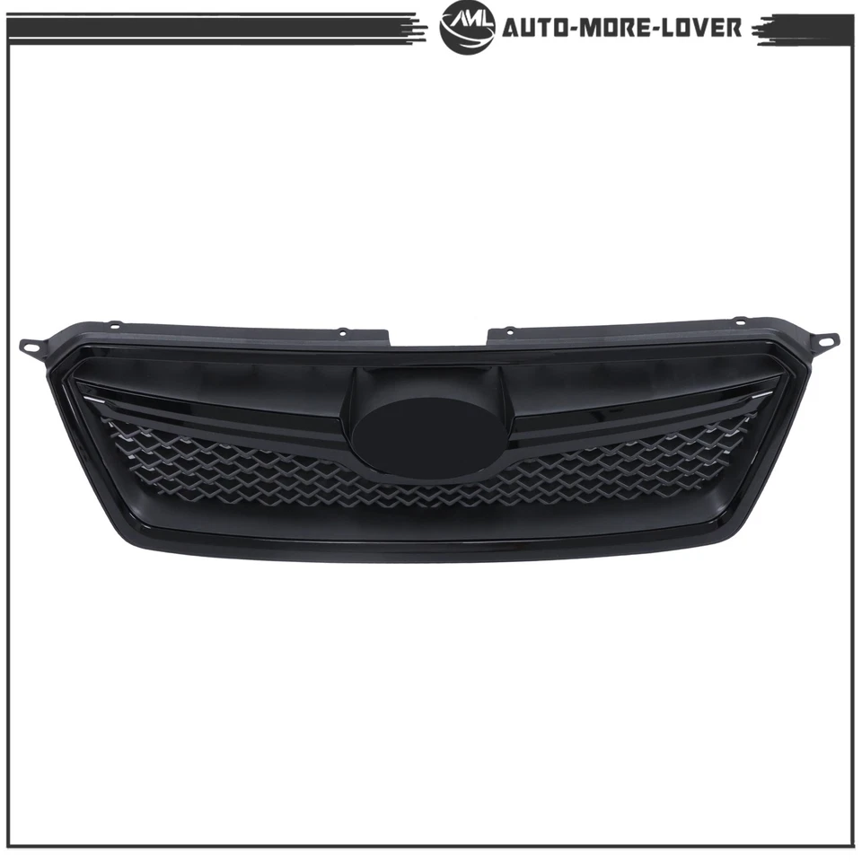 Parachoques delantero de plástico negro apto para Subaru XV Crosstrek 2016-2017 rejilla superior Foto 1 de 4