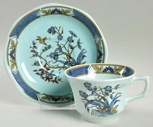 Adams China Ming Toi Blue Cup & Saucer 3580 - Picture 1 of 1