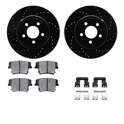 For Dodge Magnum 06-08 Brake Kit eLINE Series Drilled & Slotted Rear Brake Kit w Foto 1 de 4
