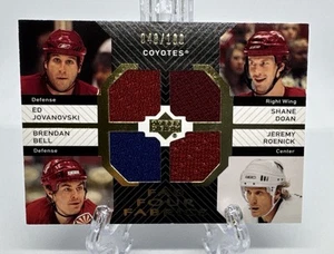 2007-08 Upper Deck Fab Four Fabrics #FFRJDB Roenick, Jovanovski, Doan, Bell - Picture 1 of 2