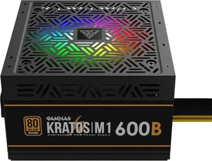 GAMDIAS 600W Bronze PSU, RGB Gaming PC Power Supplies 600W 80 Plus Bronze Certif - Picture 1 of 5