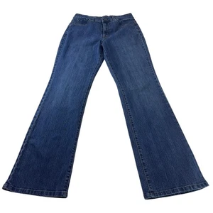 Nine West Jordan blau Denim Bootcut Damenjeans Größe 10 lässig dehnbar - Bild 1 von 9