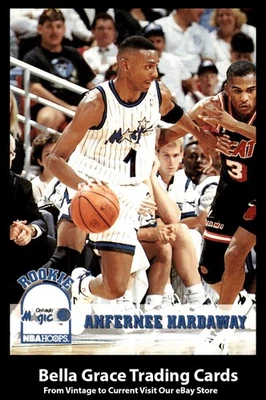 1993-94 Hoops Anfernee Hardaway #380 奥兰多魔术队新秀 NBA 篮球 — 第 1/2 张图片