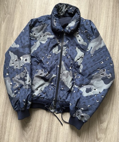 LOUIS VUITTON（LV） Giacca Louis Vuitton blu mimetica reversibile taglia M