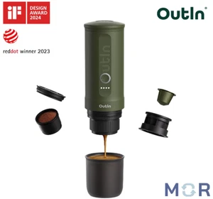 Outin kabellose elektrische tragbare Espressomaschine Maschine Nano - GRÜN - Bild 1 von 6
