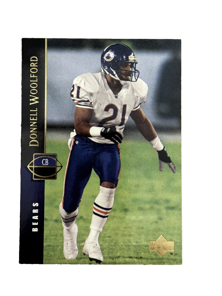 Excellent: Vintage 1994 UPPER DECK Donnell Woolford Chicago Bears Trading Card - Image 1 of 2