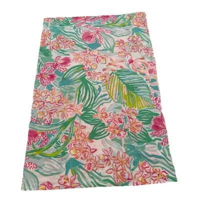 Pottery Barn pillowcase Teen Lilly Pulitzer Orchid Organic Cotton Standard - Image 1 of 4