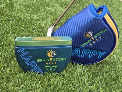 New Brain Storm Golf Happy Putter V1 Mallet Ambidextrous -Change Left Or Right  - Image 1 of 4