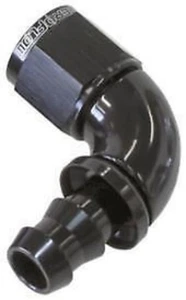 Aeroflow AF513-10BLK -10AN 90 Deg Full Flow Push Loblack Full Flow Push Lock - Foto 1 di 4