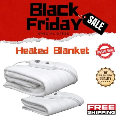 Electric Heated under Blanket 3 Heat Settings Single Double King Size - Image 1 of 2