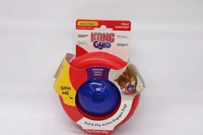 Dispensador de golosinas giroscópicas KONG juguete rompecabezas interactivo pequeño/mediano para perros nuevo Foto 1 de 4