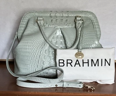 Brahmin Bristol  Sea Glass (Pale Green) Melbourne Satchel/Shoulder Bag NWT - HTF - Image 1 of 4