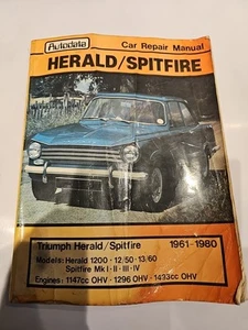 Triumph Herald 1200, 12/50, 13/60 & Spitfire 1961-1980 Car Repair Manual - Picture 1 of 1