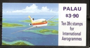 Palau, SC # C19a Aircraft , Koror Overprinted . Complete Booklet , MNH. - Picture 1 of 2