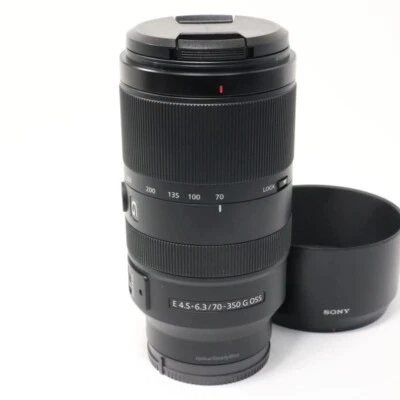Near Mint Sony SEL70350G 70-350mm F/4.5-6.3 G OSS Telephoto Lens E-Mount #S027 - Image 1 of 3