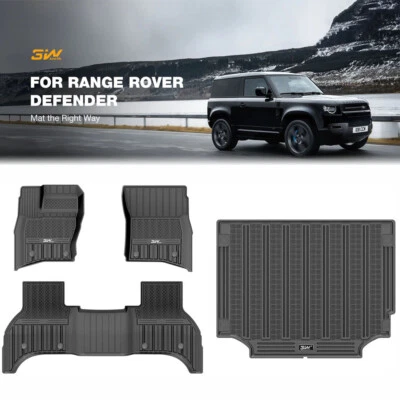 Alfombrillas y revestimiento de carga 3W forro de 2 filas para Range Rover Defender 110 2019-2023 Foto 1 de 4