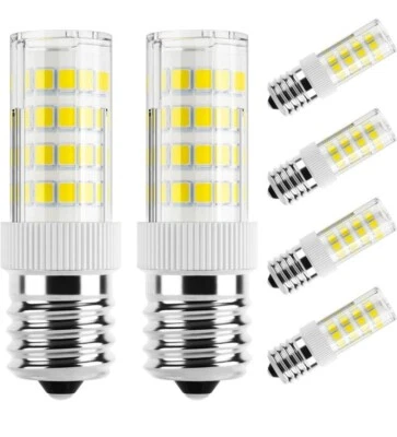E17 LED Bulb Appliance Bulbs Microwave Oven Stovetop Light 4W 400lm 6-Pack - Image 1 of 4