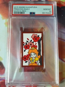 2015 Mario Hanafuda Princess Daisy March Red PSA 10 Gem Mint POP 17 - Picture 1 of 2