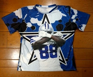 Dallas Cowboys All-Over Print Polyester Shirt **Fits 2XL See Pics* - Picture 1 of 7