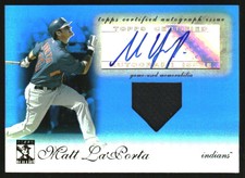 2009 Topps Tribute Autograph Relics Blue #ML1 Matt LaPorta /75