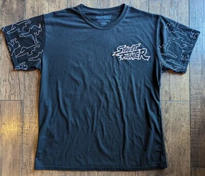 Capcom Mens Street Fighter T-shirt Size 3XL Black w/ Outline Graphics - Unique! - Picture 1 of 13