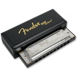 Harmonica E, Fender Blues Deluxe Diatonic 10-hole Harmonica with Case - Picture 1 of 7