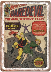 Vintage Comic Buch Cover Daredevil 4 Retro Look Blechschild J2525 - Bild 1 von 2