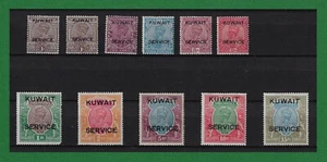 S1215, Kuwait, 1929-33, KGV, Servicio, SG#O16-O27 Falta O20, O16 2 Tonos, Leer MH - Imagen 1 de 3
