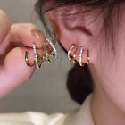 Earing Claw Ear Hook Clip Earrings Women Four-Prong Setting Fashion  Earrings