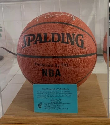Kevin Garnett Autographed Basketball Timberwolves W/APE Authentication,Oak Case - Image 1 of 4