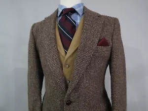 Abrigo deportivo de colección J Press Harris Tweed tejido moteado peso pesado 38 R - Imagen 1 de 9