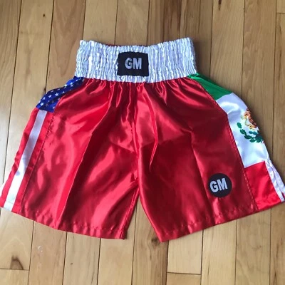 Red US/Mexico Flag Boxing, Training, Fitness, MMA, Martial Art Grappling Shorts - Image 1 of 4