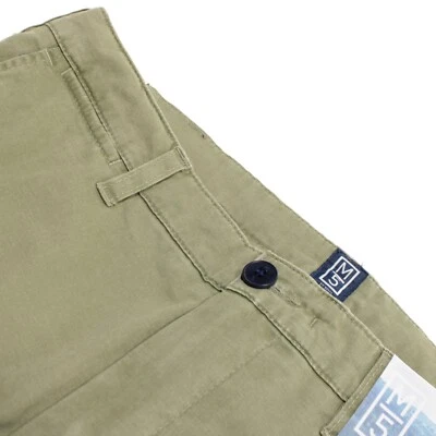 Meyer M5 全新带标签 Chinos / 休闲裤 Chino 尺码 34 US 纯绿色棉混纺 — 第 1/4 张图片