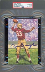 Sammy Baugh PSA DNA Signed Goal Line Art Card GLAC Autographed - Picture 1 of 1
