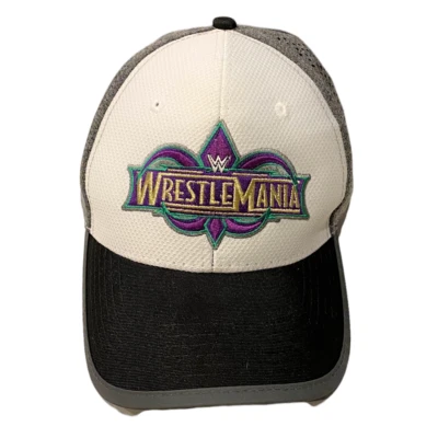 WWE Wrestlemania Baseball Cap Trucker Hat White Gray April 8 2010 Adult Unisex - Image 1 of 4