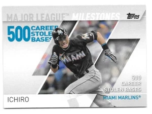 2017 Topps ICHIRO Major League Milestones - MIAMI MARLINS - #MLM-9 - Picture 1 of 1