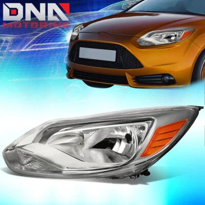 ДЛЯ 2012-2014 FORD FOCUS ВОДИТЕЛЬ ЛЕВАЯ СТОРОНА ЗАВОДСКОЙ СТИЛЬ ФАРЫ ХРОМ - Изображение 1 из 4