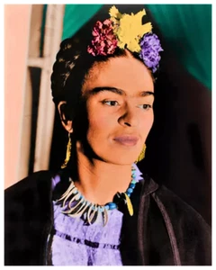 FRIDA KAHLO - FOTO DI WARHOL - FOTOGRAFIA 4"X5" - Foto 1 di 1