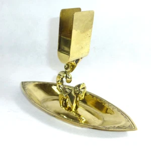 Art Deco matchbox holder bronze Mendelssohn Dresden sign - Picture 1 of 9