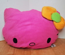 Hello Kitty Plush Pillow Sanrio Adult Starpoint FAB Large Dark Pink Orange Bow