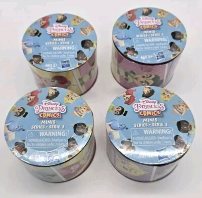 4x Figura Aleatoria Disney Princesa Cómic Minis Serie 3 Bolsa Ciega Sellada Caja Foto 1 de 4