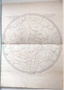 Antica mappa, Schraembl, disegno stereografico del cielo morto, - Foto 1 di 1