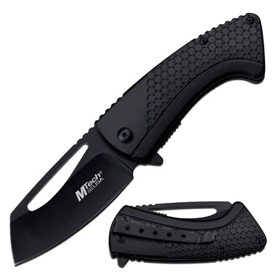 Mtech Linerlock A/O Black Aluminum Folding 3Cr13 Stainless Pocket Knife A1197BK - Image 1 of 4
