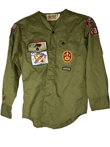 Chemise uniforme officielle années 1970 à manches longues col en V jeunesse grande New York CR-132 - Photo 1/11
