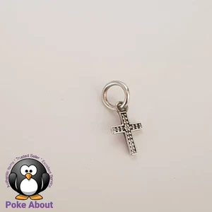 Pandora 925 ALE Sterling Silver Symbol of Faith Sparkling Cross Charm 791310CZ - Bild 1 von 6